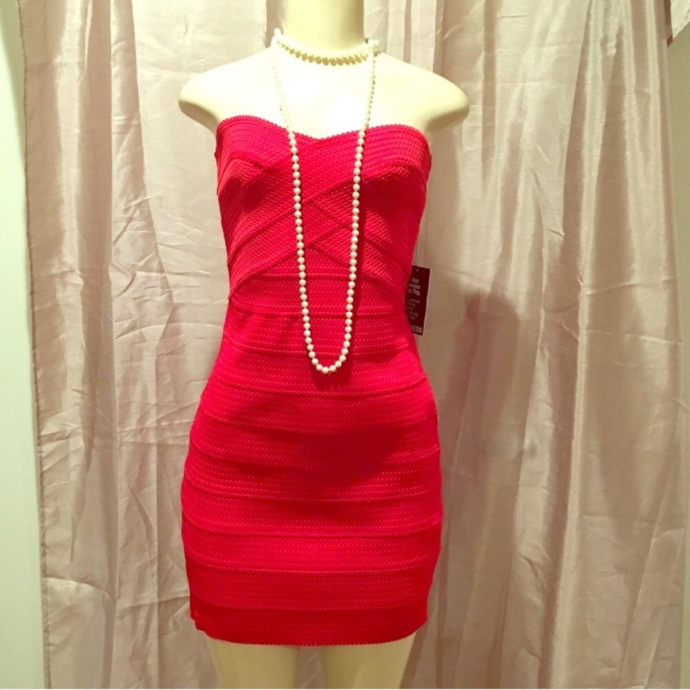 Express Red Bandage Dress